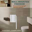 2 x Toilet Brush for RV, Small Space & Bathroom, Disposable Cleaning System with Hanging Holder - 8 Refill Heads, Sturdy Wand & Storage Case