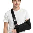 Arm Sling Shoulder Immobilizer, Shoulder Sling for Torn Rotator Cuff, Adjustable Arm Brace for Shoulder Injury, Elbow Injury/Wrist Injury/Surgery, Shoulder Strap For Women or Men (Left Hand)