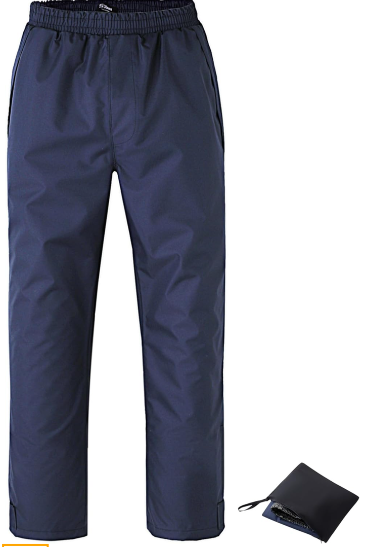 Ubon Rain Pants for Women Waterproof - Packable Hiking Pants Outdoor Rain Over Pants, Golf Rain Pants, XL