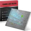 BDFHYK Cabin Air Filter w/Activated Carbon CF10133 Car Filter Compatible with Toyota 2002-2008 Corolla 1.8L l4, 2002 2003 2004 2005 2006 2007 2008 Matrix 1.8L l4