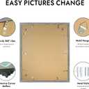 Hongkee 18x22 Frame, 18 x 22 Rustic Grey Wood Style (14x18 Mat, 1 Pack), 18X22 in