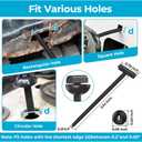 2 x 200 Pcs Universal Nylon Cable Tie Buckle, Upgrade Cable Tie Buckle Zip Tie Clips for Car, Multifunctional Nylon Zip Ties T-Type Head Zip Ties with Screw Hole for Automotive Fender, Engine Bay, Home