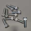 10pcs Front Wheel Lug Stud 610-569 1/2-20 0.627 in. Knurl 1.9 in. Length Replacement for Jeep Wrangler JK, Wrangler, Liberty, Dodge Nitro