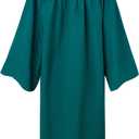 GradClassical Unisex Matte Graduation Gown Only for High School and Bachelor, Choir Robes for Church, Judge Costumes (Green)