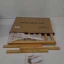 Small Shoe Rack, 2-Tier Bamboo Stackable Shoe Shelf Storage Organizer, Shoe Stand for Closet, Entryway and Hallway (Natural)