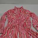 Women's Sexy Long Sleeve Rompers Deep V Neck Elastic Waisted Printed Shorts Jumpsuits One Piece Outfit, size L