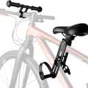 Kid Bike Seat Front Mounted and Handlebar for Mountain Bike Parent-Child Cycling, Child Bicycle Seat&Child Handlebar for All Adult MTB Bike Cycling(Foldable/Not Foldable Pedals)