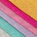 72 Flags Imitated Burlap Pennant Banner Multicolor Fabric Triangle Flag Bunting for Summer Party and Festival Classroom Hanging Decoration