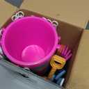 5'' Inch Sand Beach Buckets Pail with Shovels,Water Bucket for Beach Fun Great Summer Party Accessory(24 Bucket+24 Shovels)
