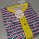 Caracilia Women's Oversized Sweatshirts Long Sleeve Henley Button Down Pullover Hoodies Tunic Tops 2025 Trendy Fall Clothes Striped Pink XXL (XXL)