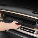 LUCKEASY Co-pilot Drawer Box Storage Box for Hyundai Santa Fe 2024-2026 | 2025 2026 Santa Fe Accessories, Passenger Drawer Box Storage Tray, Organizer Box, TPE Interior, Black