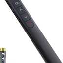 Wireless Presenter Remote, Presentation Clicker with Hyperlink & Volume Remote Control PowerPoint Office Presentation Clicker for Keynote/PPT/Mac/PC/Laptop(Battery Included)