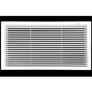 HVAC Premium 30" X 14" Aluminum Return Filter Grille for 1" Filter - Easy Airflow - Linear Bar Grilles [Outer Dimensions: 32.5"w X 16.5"h]