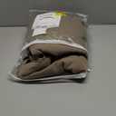 Dark Taupe Linen Curtains 84 inch Length 2 Panels Set Modern Farmhouse Living Room Drapes Light Filtering Rod Pocket Back Tab Filtering Privacy Semi Sheer Curtain 84 inches Long