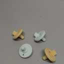 Philips Avent Soothie Orthodontic Baby Pacifiers, 100% Silicone Pacifiers, One Piece, BPA-Free, for Babies 3-18 Months, 2 Green and 2 Yellow, 4 Pack, Model SCF192/72 (Light Yellow/Pastel Cyan)