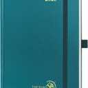 POPRUN 2026 Planner (Medium Size 8.5''x 6.5'' Hardcover) - Daily Weekly and Monthly Calendar Agenda 2026 Appointment Book with Hourly Time Slots, Monthly Tabs, 100 GSM - Pacific Green