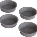 Silicone 5 Inch Cake Pan Round, Set of 4 Silicone Small Cake Pans Round 5 Inch, Nonstick Smash Cake Pans, Quick Release 5 IN Cake Pan for Baking Small Cakes