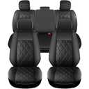 for Tacoma Seat Covers Custom Fit for 2016-2023 Crew Double Access Cab/ Extended Cab Toyota Tacoma with Water Proof Faux Leather - Center Console Armrest Covers - Fully Covered