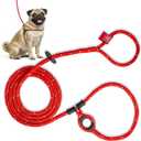 Harness Lead No Pull Dog Harness and Leash Set, Anti Pull Dog Harness, One-Piece Cushioned Rope Safely Prevents Escaping and Pulling (Small/Medium, Red/Reflective)
