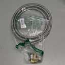 10 FT Dishwasher Installation Kit, Braided Stainless Steel Dishwasher Water Supply Line with 3/8" Compression Dishwasher Connectors, Burst-Resistant Inner Tube, Certified Safe