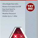 Bicycle Helmet Light - Motion Activated, Bright Flashing LED Strobe Lights Improve Visibility and Safety While Riding! Easily Mounts to Any Helmet, Perfect for Cyclists of All Ages