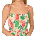 Adrianna Papell Day Women's Smocked Printed Placement Dress, Ivory Multi, 12