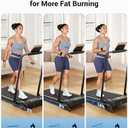 THERUN Walking Pad, 2 in 1 Foldable Treadmills for Home, 2.5HP Under Desk with Handle Bar, 16" Widened Running Belt, with Remote Control