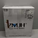 ZMJH ZMA102 Bidet Toilet Seat, Unlimited Warm Water, Vortex Wash, Electronic Heated, Warm Air Dryer, Rear and Front Wash, LED Light, Need Electricity, White, (Elongated)