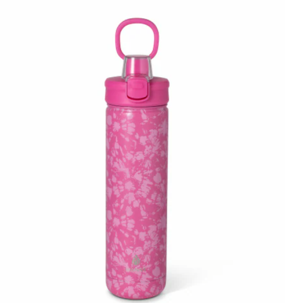 Manna™ Push™ Stainless Steel Bottle - Pink