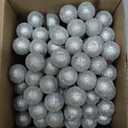 Leinuosen 12 Pack Christmas Tree Silver Sugared Berry Picks 9 Inch Artificial Christmas Wreath Berry Stems Xmas Branches Ornaments Decorations for Tree Topper Vase Fillers Home Table Decor