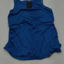 Daci Tankini Tops for Women High Neck Swim Top Tummy Control Bathing Suit Top Modest Swim Tank Top No Bottom (Medium, Blue)