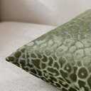 Pack of 2 Soft Neutral Pillow Covers, Geometric Pattern Design Decorative Throw Cases, Invisible Zipper Elegant Modern Home Decor for Couch Bedroom (Green, 18" x 18" (Pack of 2))
