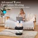 CuPiLo Foot Spa Bath Massager, Foot Bath with Circulation Heat, Motorized Shiatsu Massage Balls, Pedicure Soaking Tub with Waves, Remote, Handle, Feet Relief, Gifts for Women Men