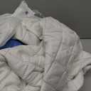 Easy-Going Reversible Loveseat Couch Cover for 2 Cushion Couch Sofa Cover for Dogs Water Resistant Furniture Protector with Foam Sticks Elastic Straps for Pet (Loveseat, Blue/Ivory)