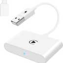 Wireless Carplay Adapter for Apple Carplay Wireless Adapter Convert Wired to Wireless CarPlay Dongle for Wireless Control Plug & Play Fit for Cars from 2015 for iPhone, White