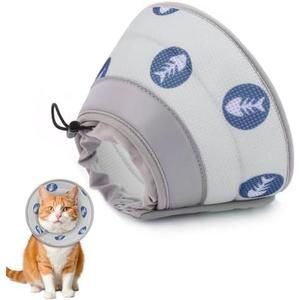 Toptakeit Cat Cone Collar Soft Elizabethan Collar for Surgery Recovery - Adjustable for Small and Large Cats Kittens to Stop Licking, M Toptakeit Cat Cone Collar Soft Elizabethan Collar for Surgery Recovery - Adjustable for Small and Large Cats Kittens to Stop Licking, M