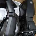 Smoked Power Heated Tow Mirrors Compatible with 2004-2014 Ford F150 F-150 Pickup Truck, Extended Trailer Towing Side Mirrors with LED Puddle Light