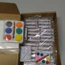Sabary 30 Pack Valentines Day Gifts for Kids Valentines Watercolor Paint Set with Gift Cards Mini Paint Sets with Adhesive Dots for Class Exchange Prizes Party Favors for Preschool Classroom School