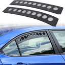 Cab Window Vent Screen Insert Compatible with Subaru WRX 2022 2023, 2nd Row Door WindowVents Screens, Aluminum Side Window Louvers Air Vent Cover Accessories 2PCS