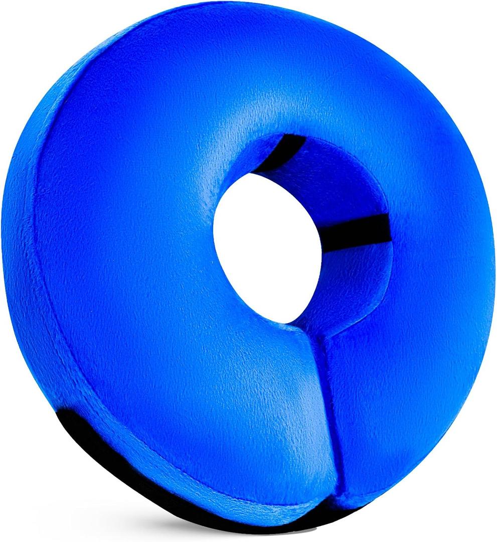 Katoggy Inflatable Dog Cone Collar for After Surgery, Doggie Neck Blow up Donut Recovery E Collar, Soft Adjustable Dog Cone for Small Medium Large Dogs and Cats (Blue)