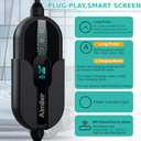 Level 2 Electric Vehicle (EV) Charger(WIFI APP/Plug-play), 32A, 25ft Cable ETL Certified, 220V-240V NEMA 14-50P Plug EVSE w/ J1772 Connector, Portable EV Car Charging Stations for Home Level 2