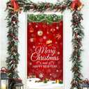 Christmas Door Cover Snowflake Hanging Wall Balls Merry Christmas Happy New Year Front Door Porch Cover Banners for Winter Xmas New Year Holiday Party Decor 70.8 x 35.4 Inch