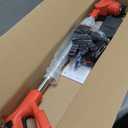 Cordless Weed Wacker, Battery Powered Weed Eater 3 in 1 Stringless Grass Trimmer with 3 Types Blades and 2Pcs 2.5 Ah Battery, Adjustable Length for Yard Lawns Garden (25 Blades, Wheels)