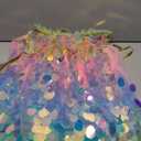 Princess Dress Up Toys Princess Dress Up Clothes Rainbow Mermaid Cape Kit 9 Pcs Gift Set for Little Girls 3-8 Years (7 - Light Up Rainbow Multi-color)