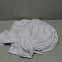 BDDC 4ft Table Cover Fitted, White Spandex Table Covers, Washable and Wrinkle Resistant Stretch Tablecloths Rectangle for Events, Wedding, Banquets, Parties