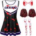 4 PCS Cheerleader Halloween party Large