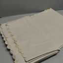 Beige Table Cloth, 70x180 Inch Rectangle Polyester Fabric Tablecloth Thick,Wrinkle Resistant Washable Reusable Table Cover for Dining Picnic Outdoor Camping Anniversary Party Decoration