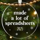 Accountant Christmas Ornament - Accountant Gifts for Women, Men, Office Staff, Employee, Hr Human Resources - The Office Christmas Ornaments, Accounting Ornaments - Acrylic Ornament 2025