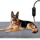 Amazon.com : Cat Heating Pad, Waterproof Heated Cat Dog Bed with Adjustable Temperature & Timer, Electric Pet Mat for Indoor Cats Dogs, Chew Resistant Steel CordExtra Large : 47"x28" Gray : Pet Supplies