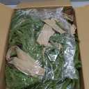 8 Pack Small Christmas Norfolk Wreaths 7.8" Mini Wreaths for Kitchen Cabinets with Bow Ribbon Real Touch Norfolk Pine Decorative Hanging Greenery for Xmas Window Door Farmhouse Decor (Linen Bow)